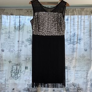 Black Fringe Dress
